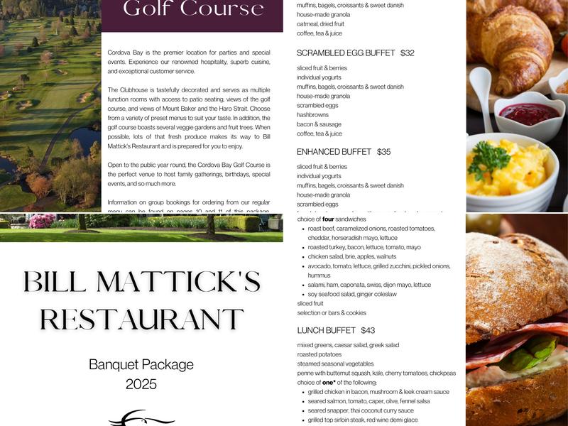 Bill Mattick's Restaurant & Lounge Menu