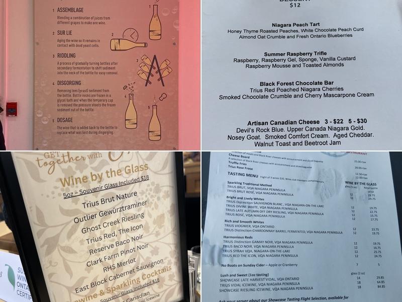 Trius Winery & Restaurant Menu