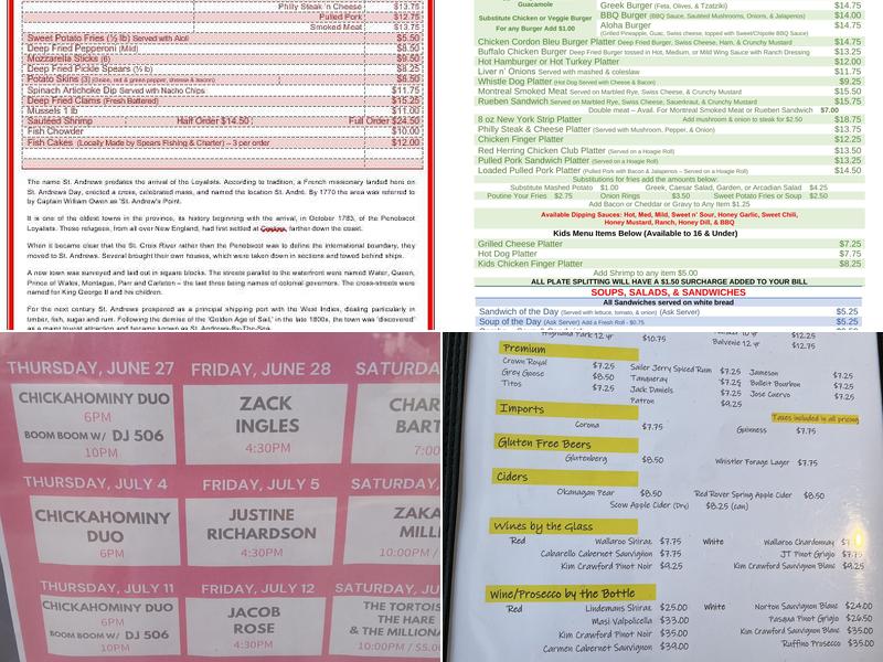 Red Herring Pub Menu