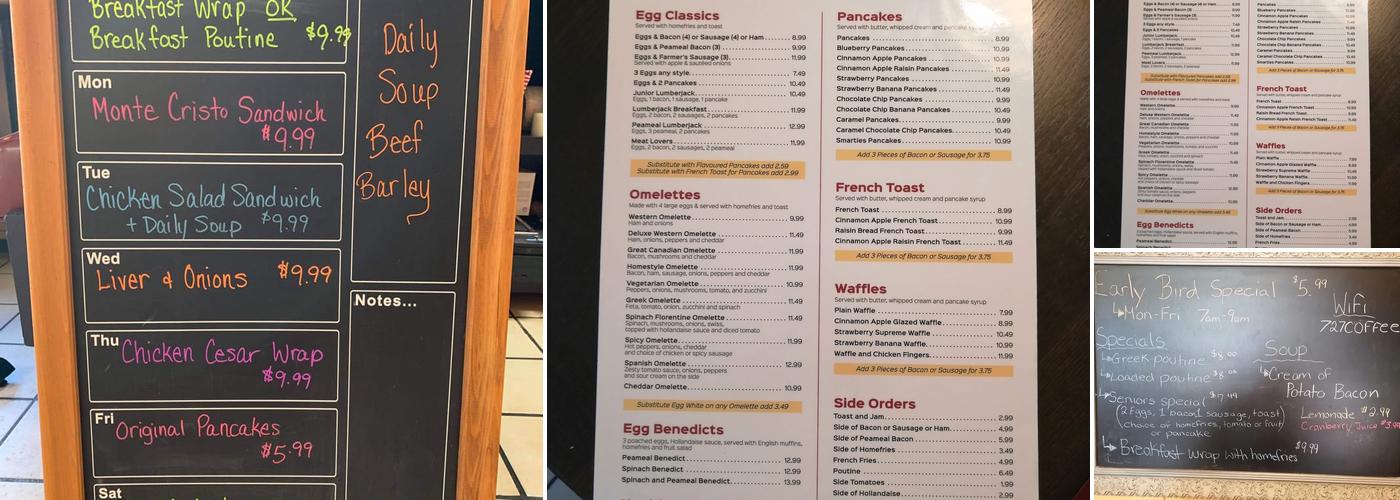 Stackers Pancake House Menu