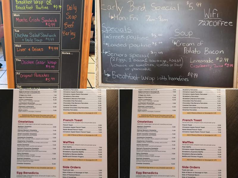 Stackers Pancake House Menu