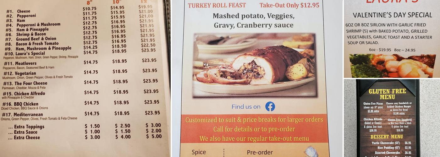 Laura's Steakhouse Menu