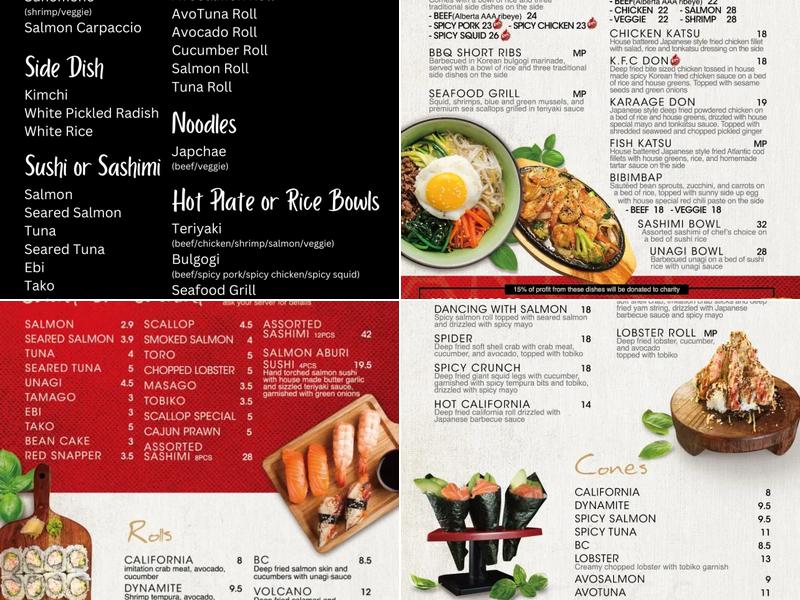 Antrée Menu