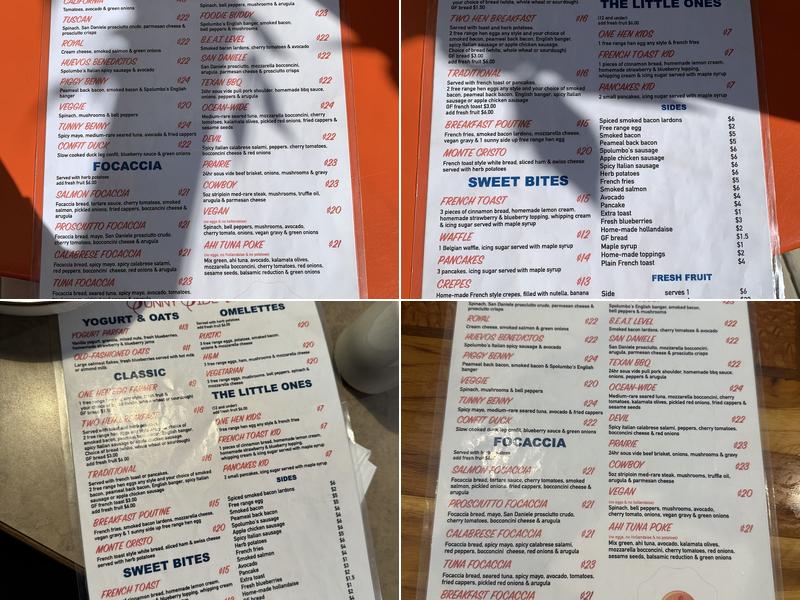 SUNNY SIDE UP Menu
