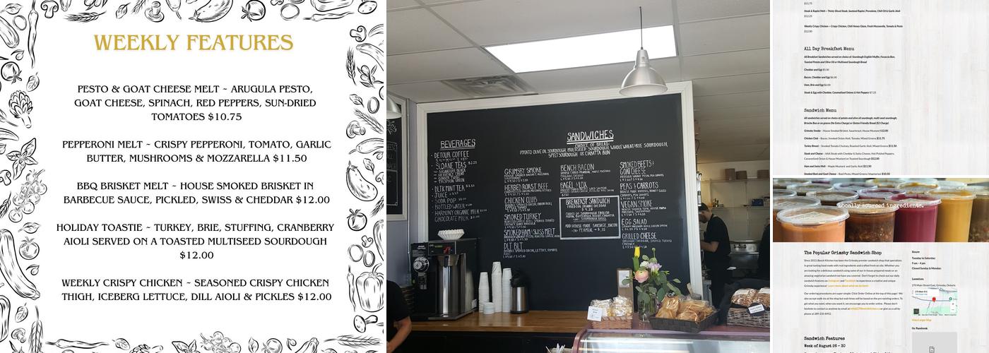 270 Bench Kitchen Menu