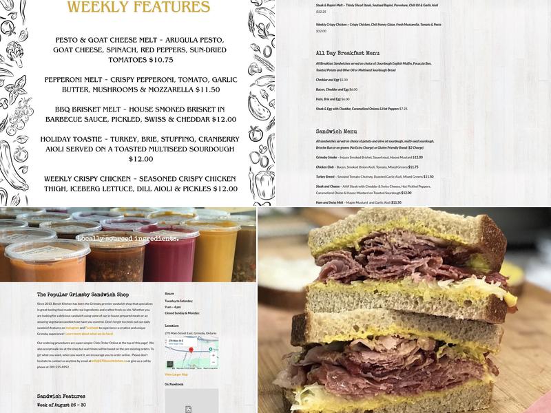 270 Bench Kitchen Menu