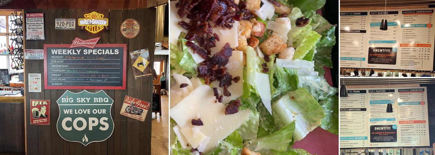 Big Sky BBQ Pit Menu