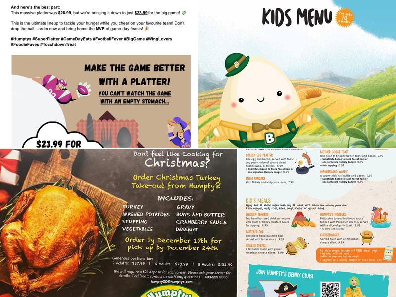 Humpty's Big Plate Diner - Medicine Hat Menu