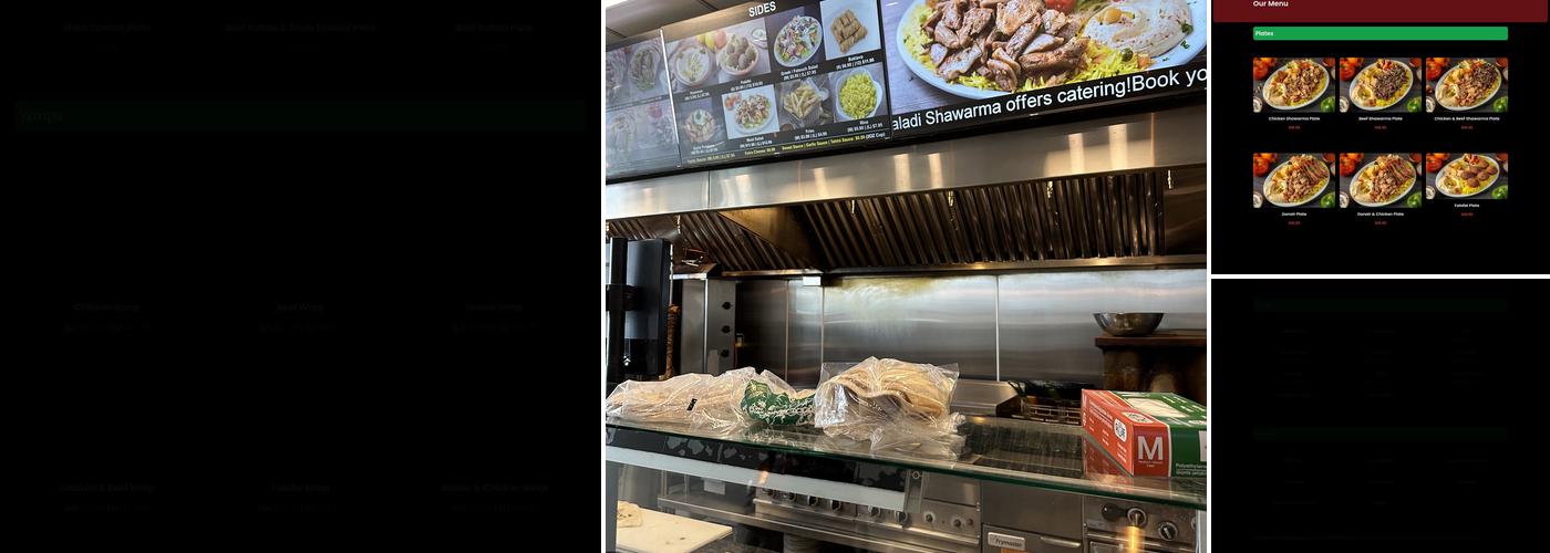 Baladi Shawarma Menu