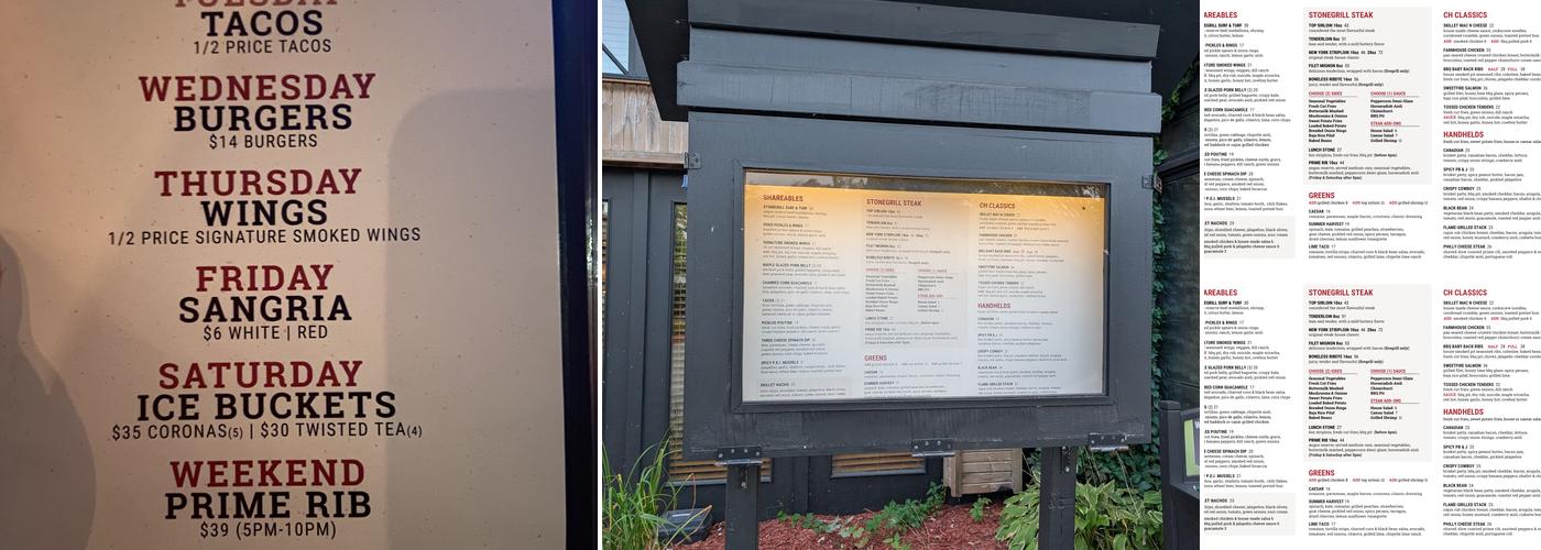 Crazy Horse Stonegrill Steakhouse & Saloon Menu