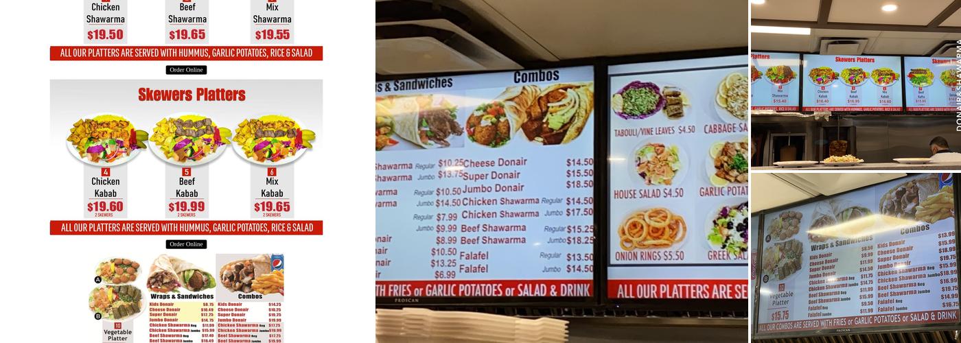 Donair & Shawarma House Sherwood Park Menu