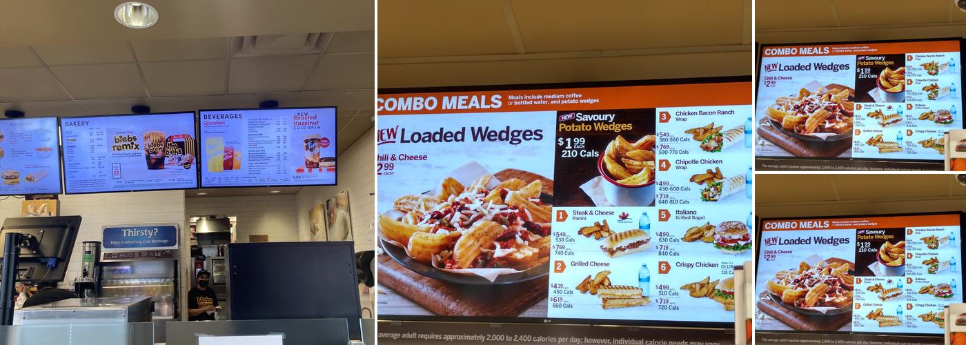 Tim Hortons Menu