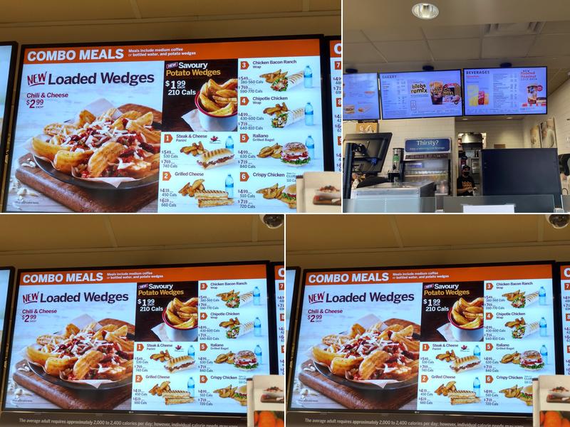 Tim Hortons Menu