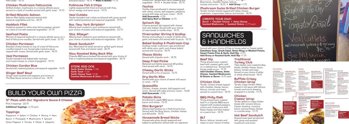 The Boss Breakfast & Steakhouse Menu