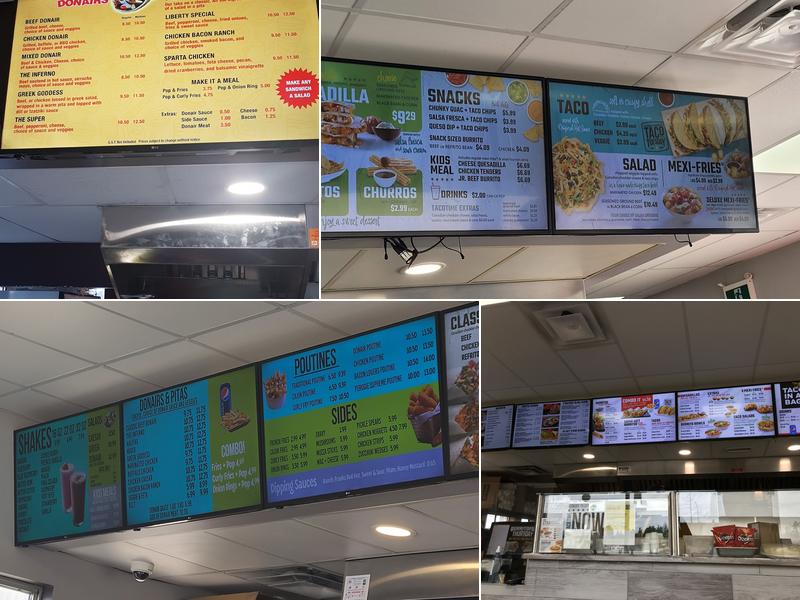 Liberty Donairs Menu