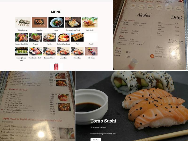 Tomo Sushi Menu