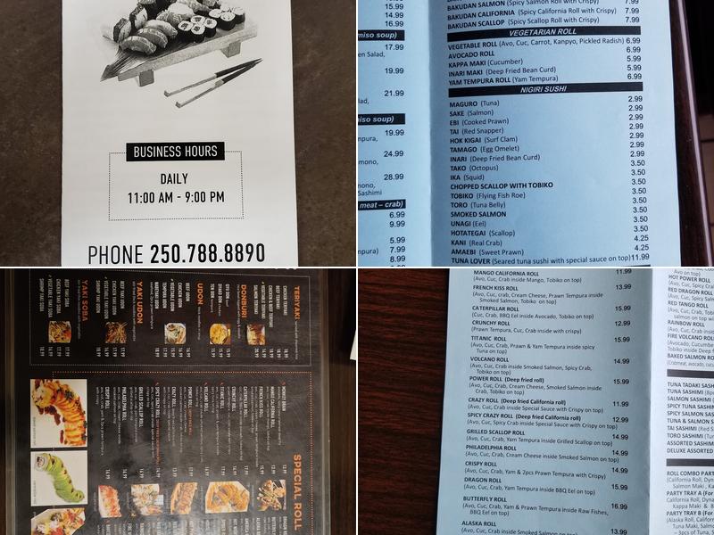 New Tokyo Sushi Japanese Restaurant Menu