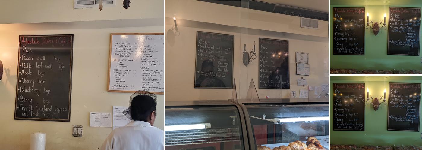 Absolute Bakery & Cafe Menu