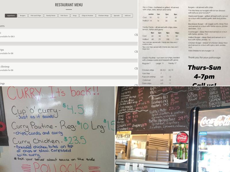 Westcoast Fish N Chips Menu