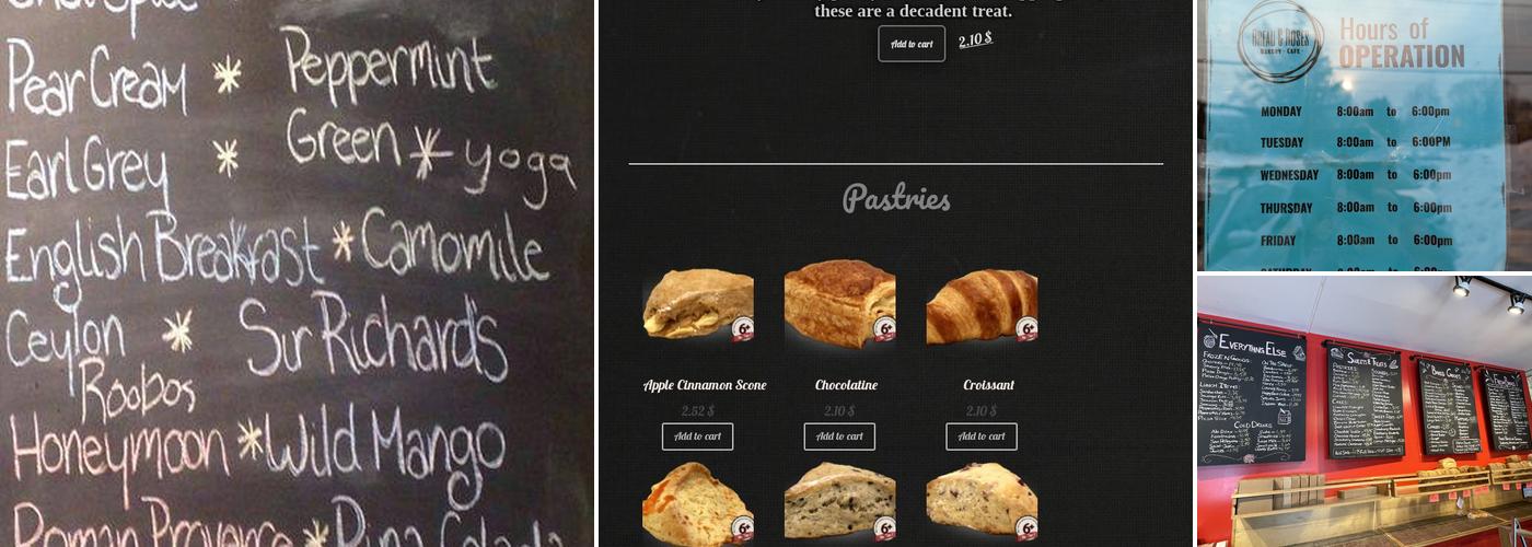 Bread & Roses Bakery Menu