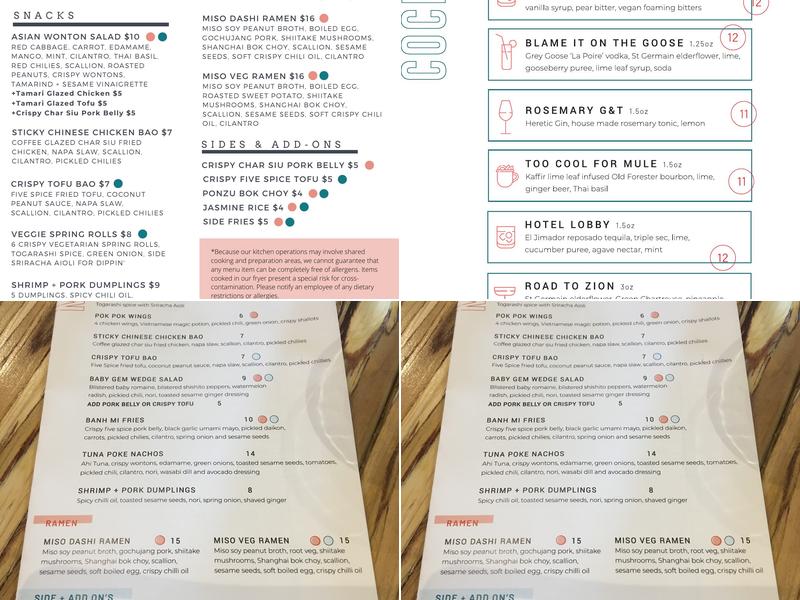 Low Down Menu