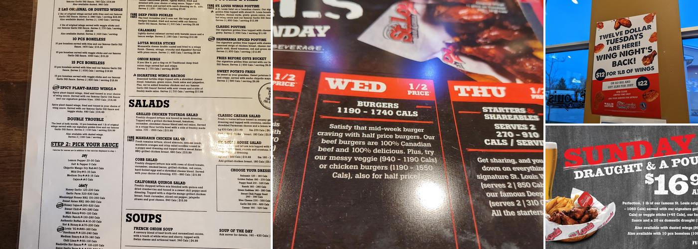 St. Louis Bar & Grill Menu