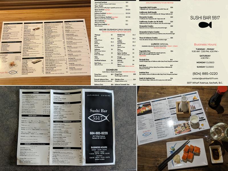 Sushi Bar 5517 Menu