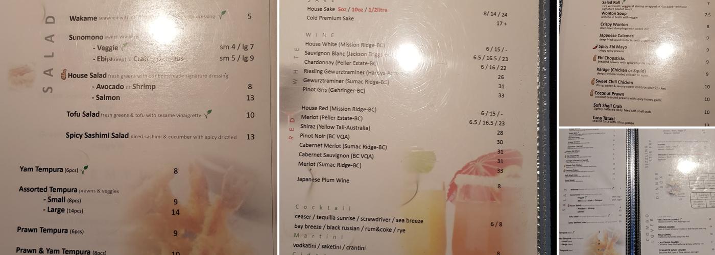 Ginza Sushi Menu