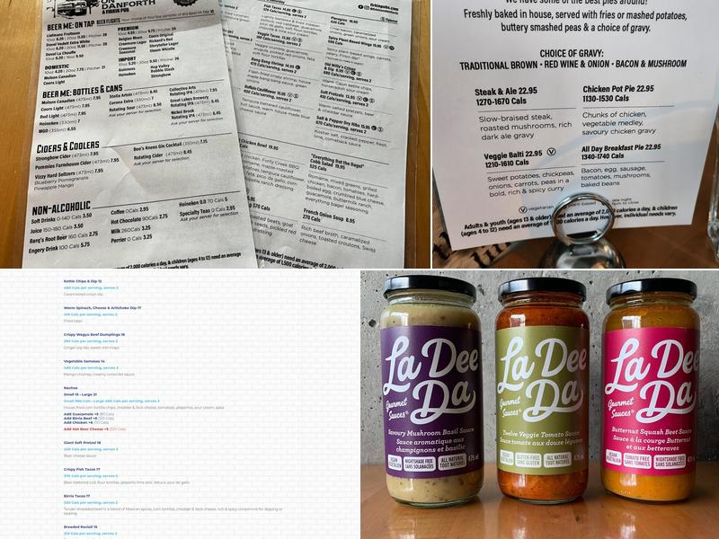 Firkin on Danforth Menu