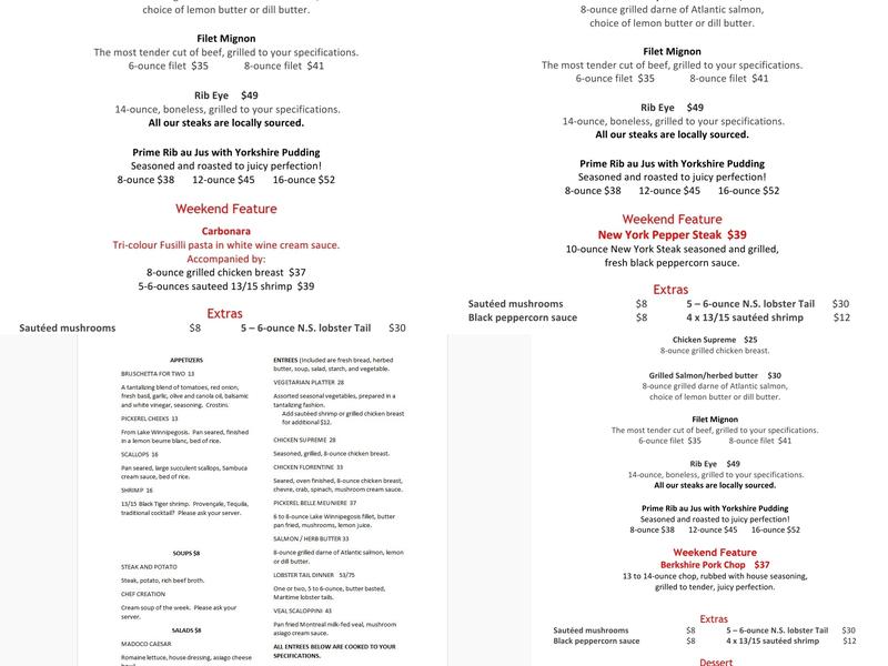 Madoco Menu