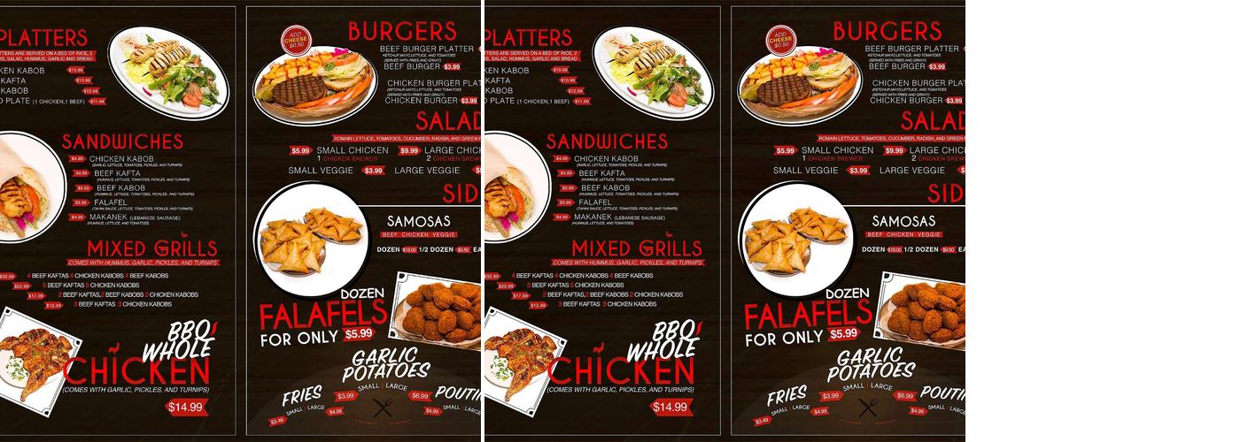 Al-Oumara Meat Shop & Grill Menu