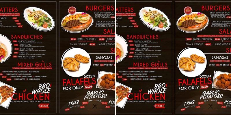 Al-Oumara Meat Shop & Grill Menu