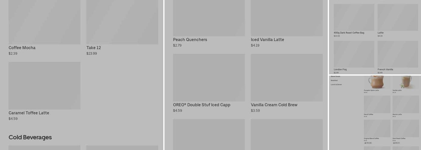 Tim Hortons Menu