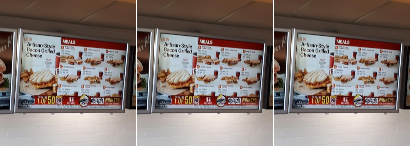 Tim Hortons Menu
