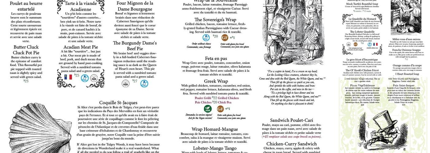 Le Moque-Tortue Menu
