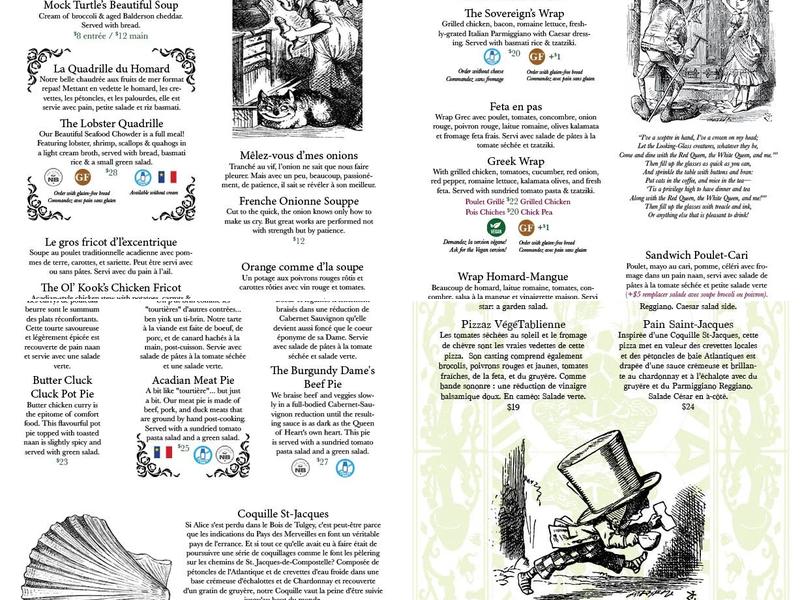 Le Moque-Tortue Menu