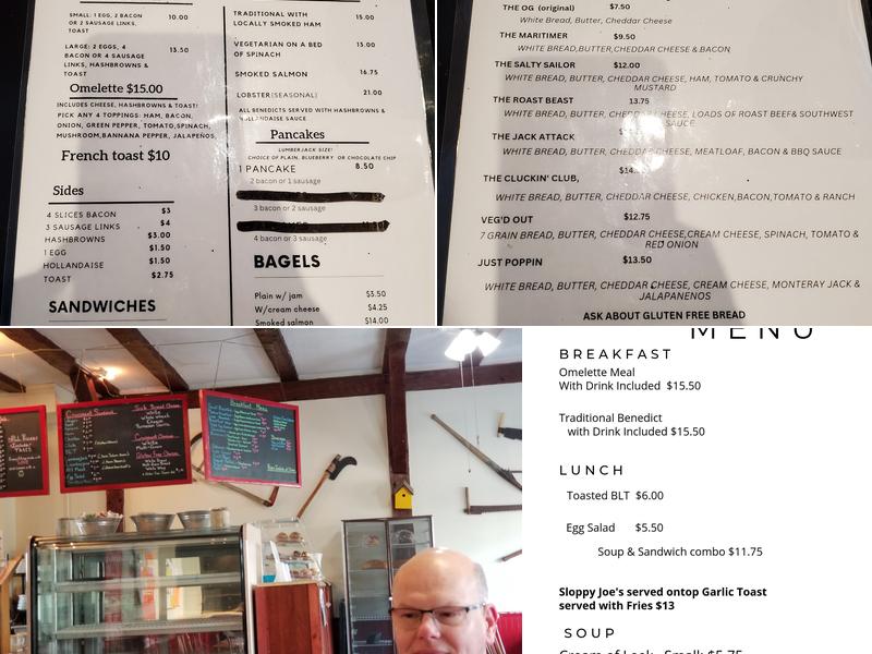 Lumberjacks Cafe Menu