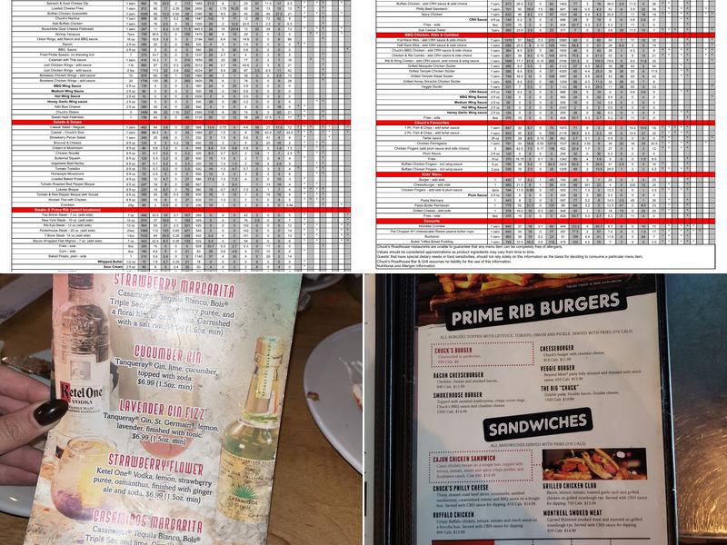 Chuck's Roadhouse Bar & Grill Menu