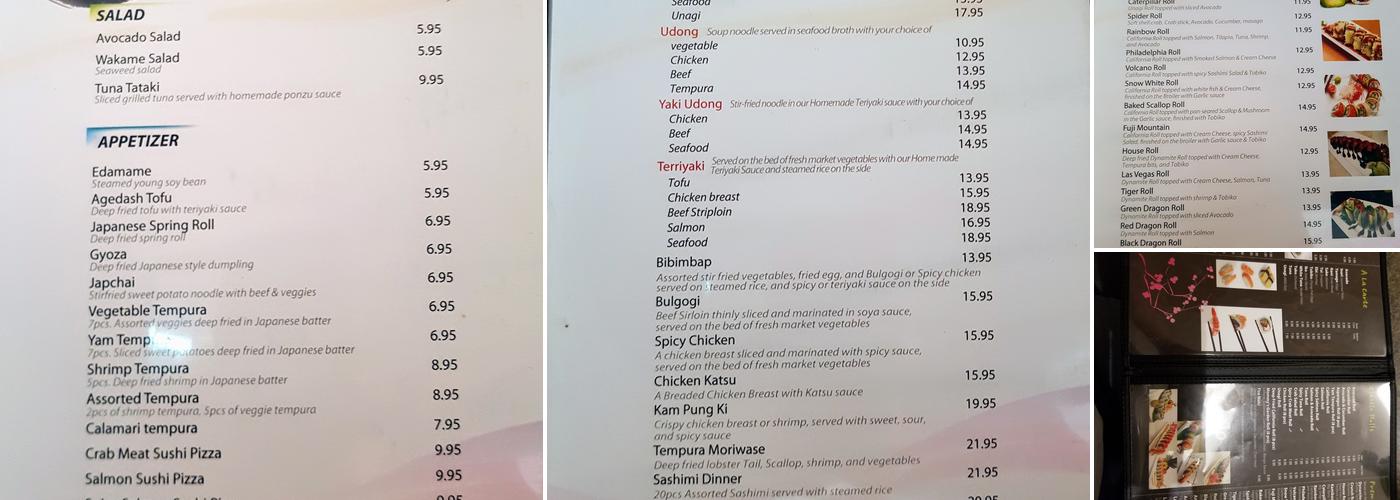 Sushi Jo Menu