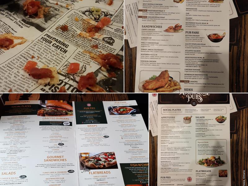 The Royal Oak - Barrhaven Menu