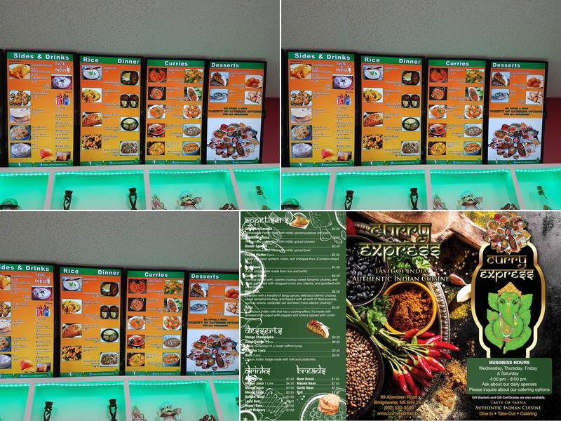 Curry Express Menu