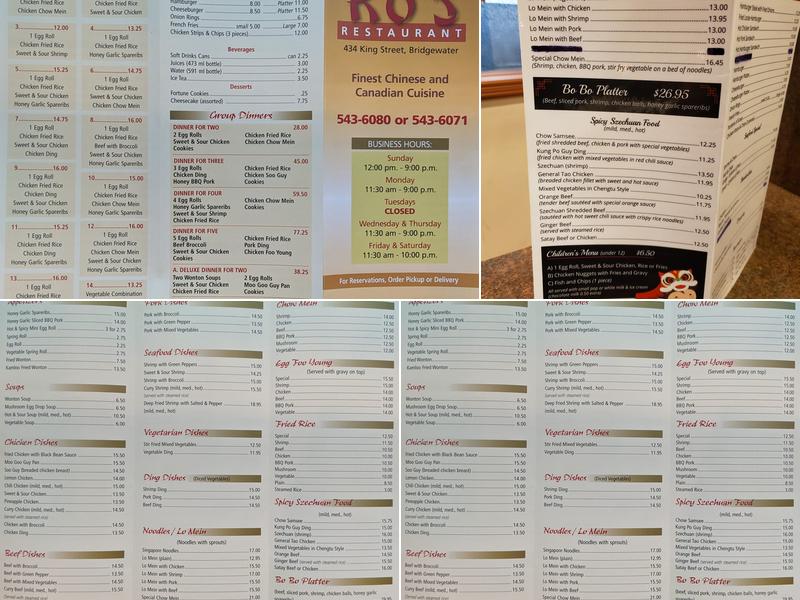 Ko's Chinese Restaurant Menu