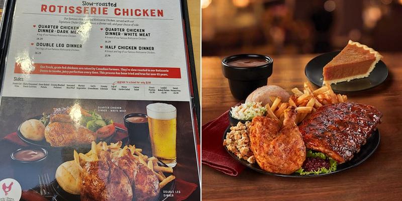 Swiss Chalet Menu