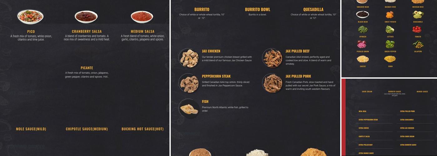 Burrito Jax Menu