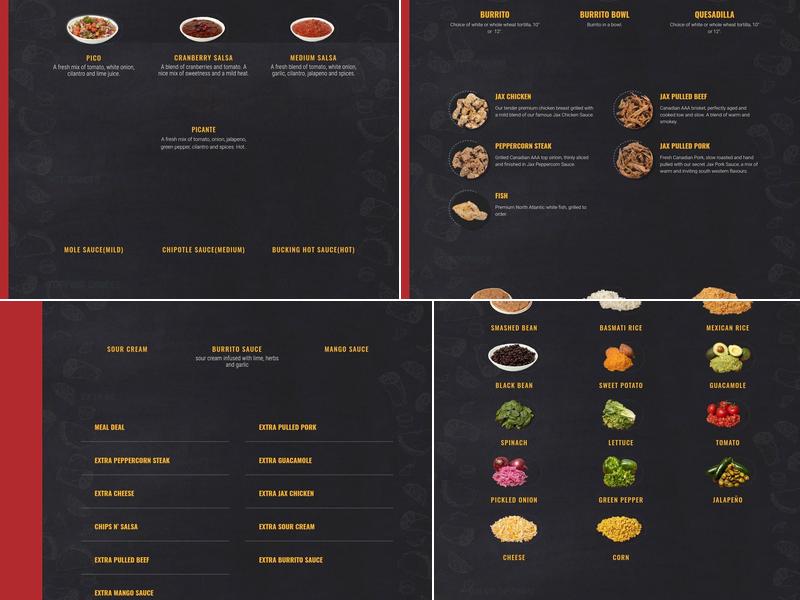 Burrito Jax Menu