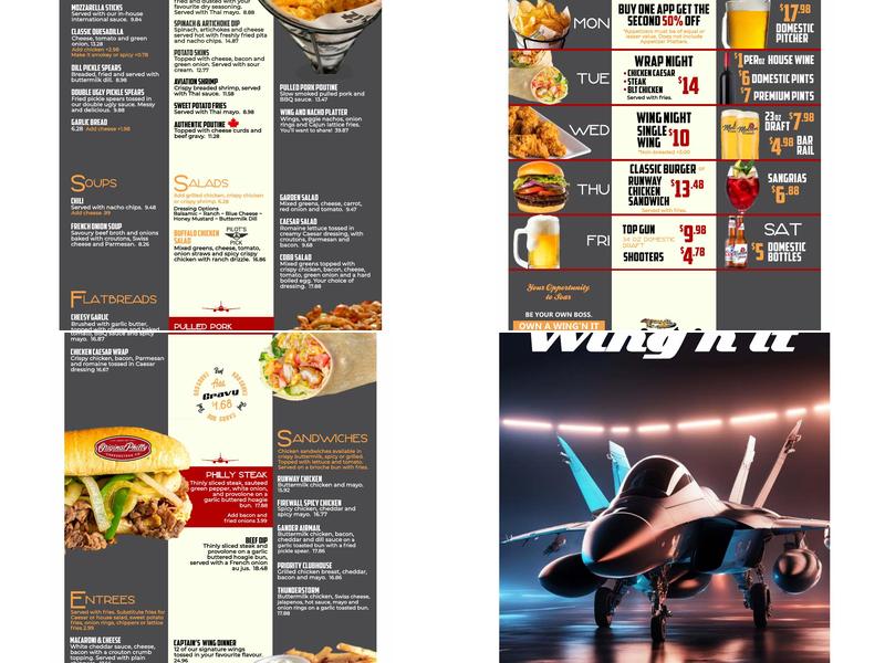 Wing 'n It Menu