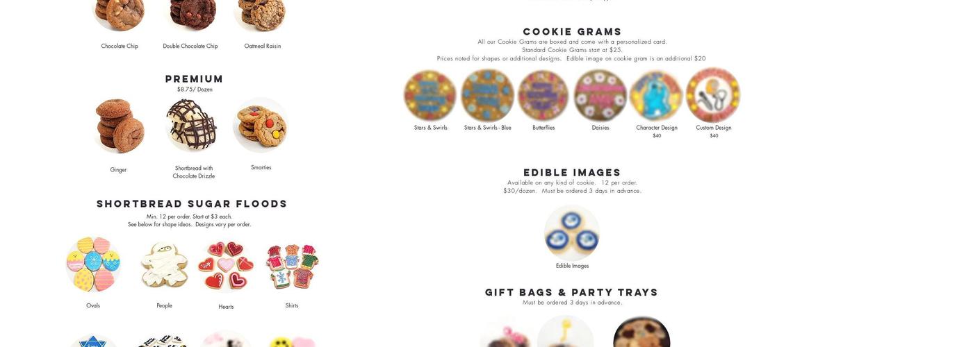 Cakes by Robert Menu