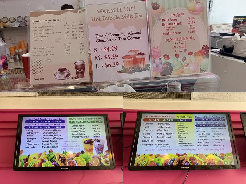 Kin Kin Bakery & Bubble Tea Menu