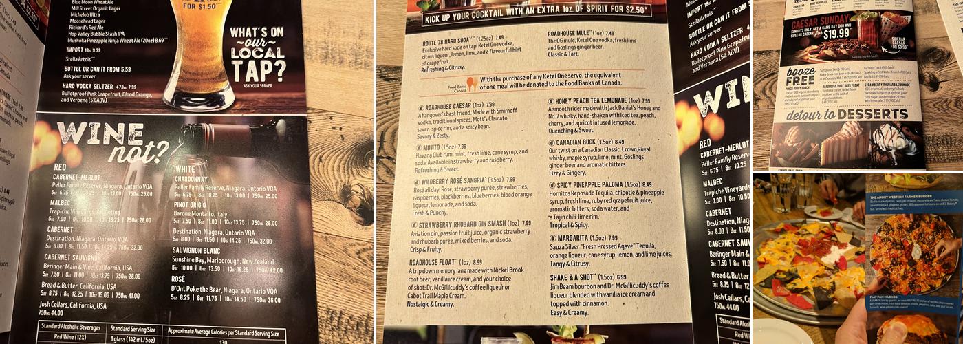 Kelseys Original Roadhouse Menu