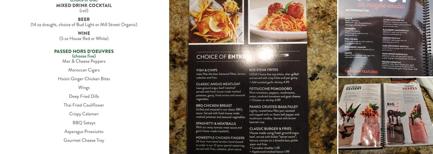 Pickle Barrel Menu